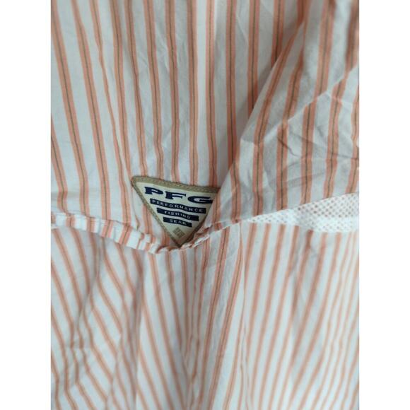 Columbia‎ Mens Striped Omni Shade Super Bonehead Button Down Shirts White XL - Picture 5 of 9
